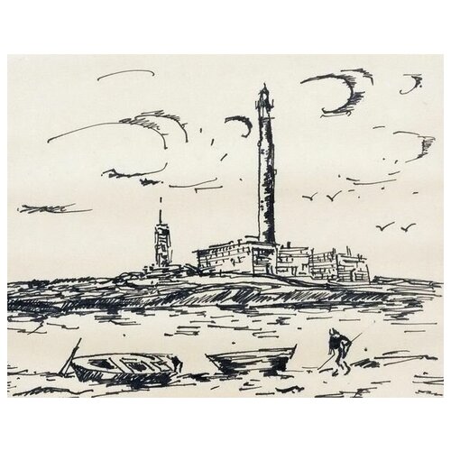 ����������� �� ������ ���� ������ (The Lighthouse of Breton) ������� ����� 51��. x 40��. 1750�