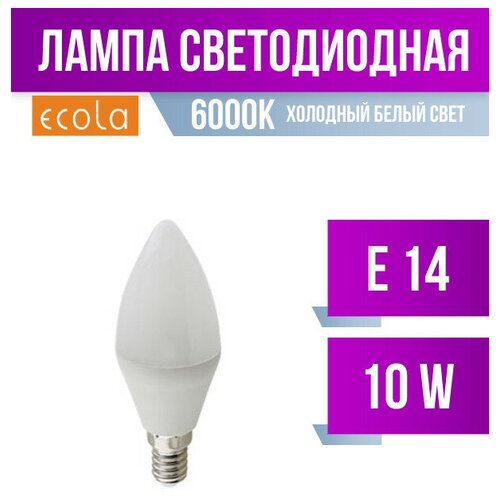 Ecola  E14 10W 6000K 6K 100X37 Premium C4Md10Elc (. 684302) 166