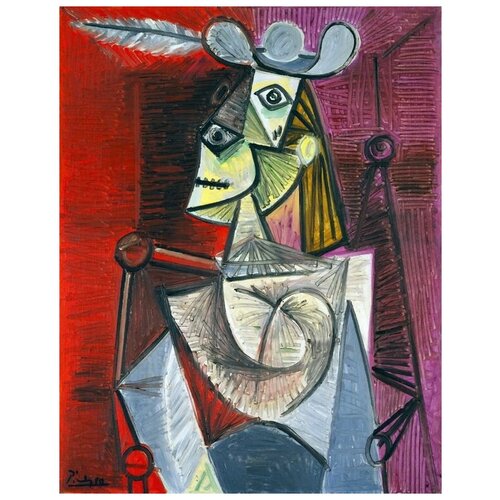        (Woman in an Armchair) 40. x 51.,  1750   