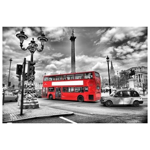 ������ �� ������ ������� � ������� (Bus in London) �3 75��. x 50��. 2690�