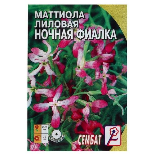 Семена цветов Маттиола Лиловая (ночая фиалка), 0,5 г 30р