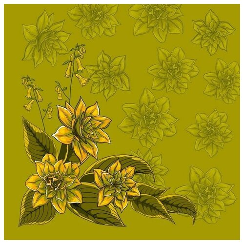 ������ �� ������ ����� (Flowers) �45 50��. x 50��. 1980�