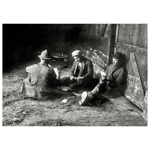         (Workers playing cards) 42. x 30.,  1270   