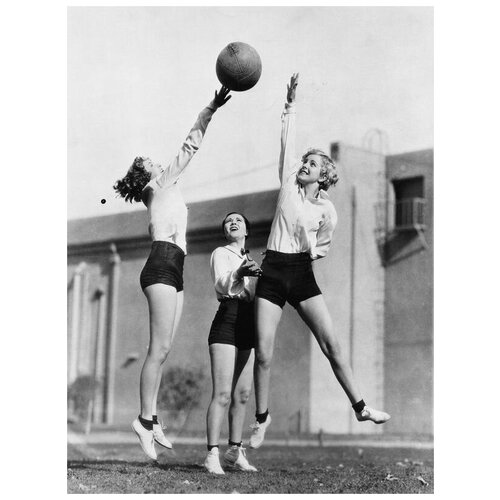         (Girls play ball) 30. x 40.,  1220   