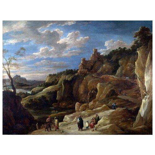         (A Gipsy Fortune Teller in a Hilly Landscape)    66. x 50.,  2420   