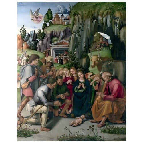       (The Adoration of the Shepherds) 6   30. x 38.,  1200   