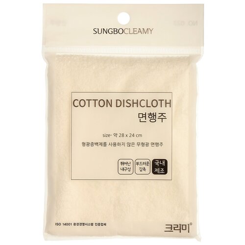    Sungbo Cleamy Cotton Dishcloth 1PC, 1 ,  240  Sung Bo Cleamy