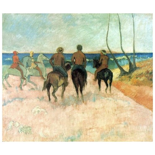        (Cavaliers sur la plage)   59. x 50.,  2250   