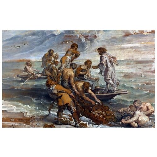 ����������� �� ������ ������������ �������� ��� (The Miraculous Draught of Fishes) ������ ����� ����� 62��. x 40��. 2010�