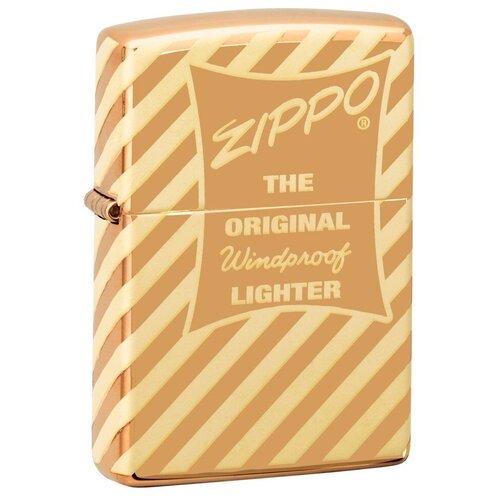    ZIPPO 49075 Vintage Zippo Box Top   High Polish Brass 6360