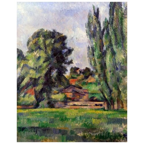        (Landscape with Poplars)   30. x 38.,  1200   