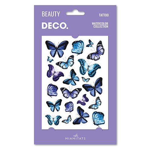     `DECO.` WATERCOLOR COLLECTION by Miami tattoos  (Butterfly),  711  DECO.