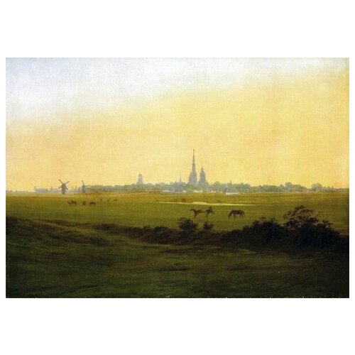 ����������� �� ������ ���� � ������ ������������ (Meadows near Greifswald) ������� ������ ����� 57��. x 40��. 1880�
