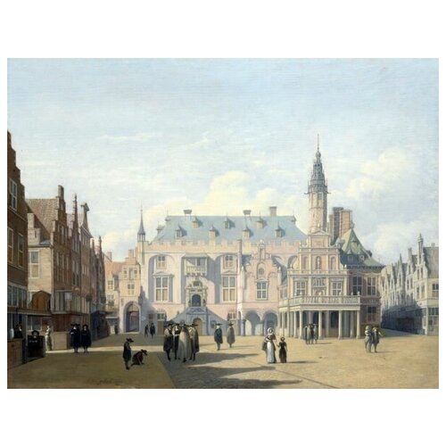         (The Market Place and Town Hall, Haarlem)   39. x 30. 1210