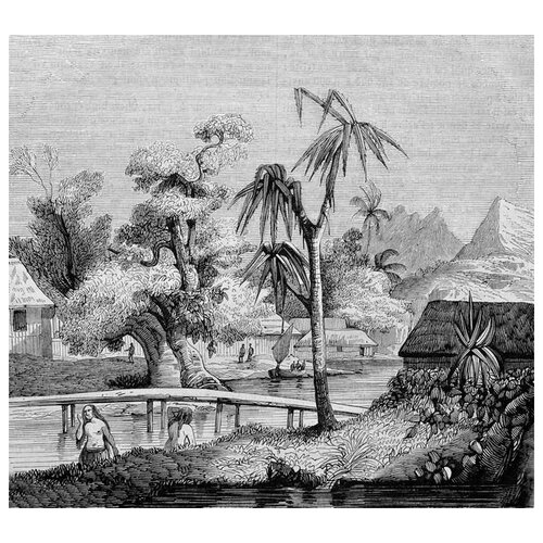 ������ �� ������ ����������� ������ (Tropical landscape) �2 44��. x 40��. 1580�
