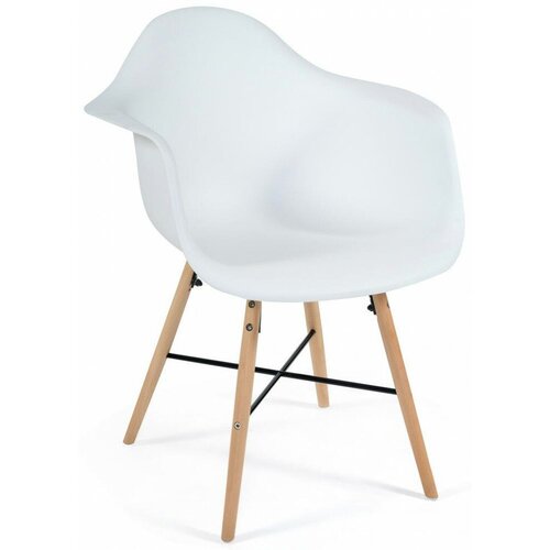   CINDY (EAMES) (mod. 919),  // , 60*62*79, /white with natural legs,  5371  TetChair