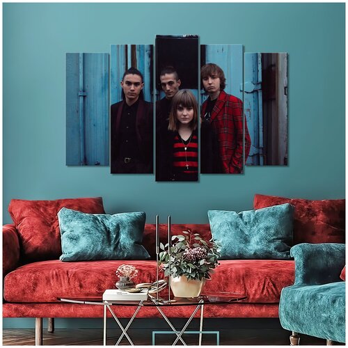��������� �������/��������� ������� �� ������/��������� ������� � �������/Maneskin blue-red band/������ �������� ����-������� 150�100 6000�