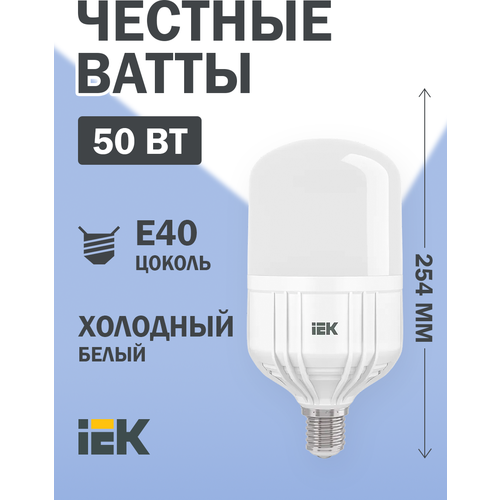    LED IEK, E40, HP, 50 , 6500 K,  ,  886  IEK