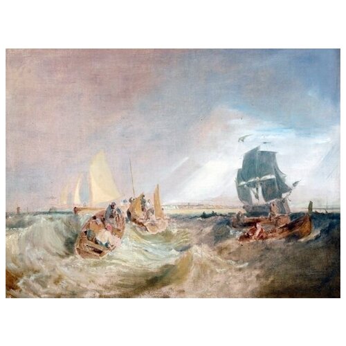         (Shipping at the Mouth of the Thames) Ҹ  54. x 40.,  1810   
