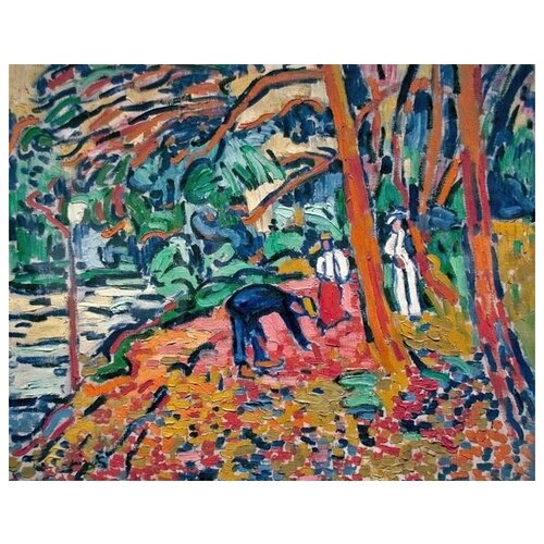 ����������� �� ������ ������ ������ (Woodland scene) ������� ����� 63��. x 50��. 2360�