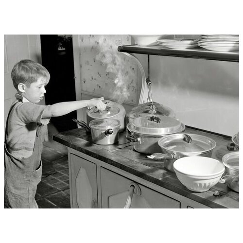        (The boy in the kitchen) 68. x 50.,  2480   