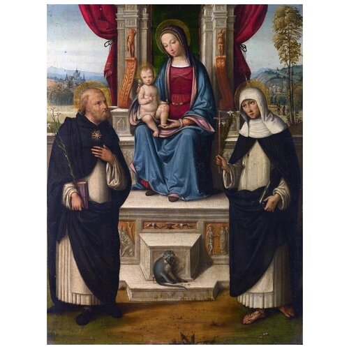        ( The Virgin and Child with Saints)   50. x 67. 2470