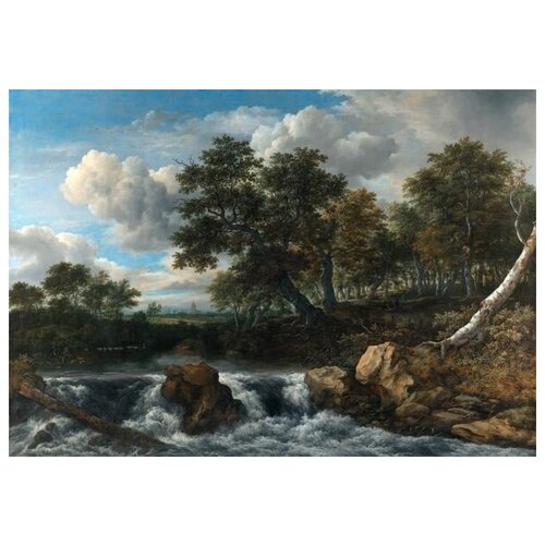 ����������� �� ������ ������ � ��������� (Landscape with Waterfall) и����� ���� ��� 72��. x 50��. 2590�
