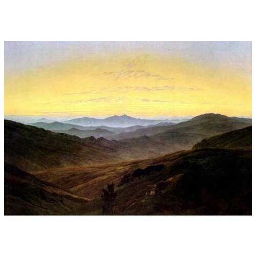 ����������� �� ������ ������ � ������� (Landscape with hills) �1 ������� ������ ����� 71��. x 50��. 2580�