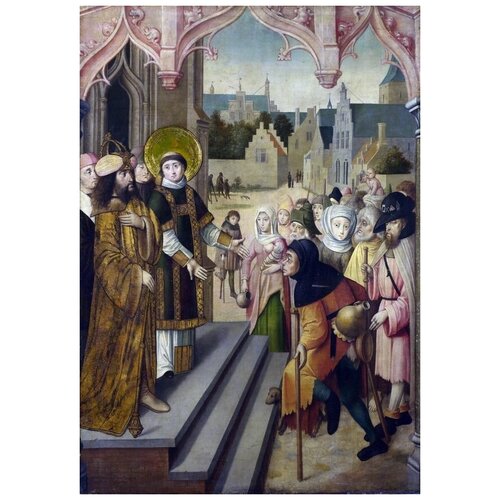 ����������� �� ������ ������ ��������� (Saint Lawrence before the Prefect) ������� ������ 50��. x 72��. 2590�