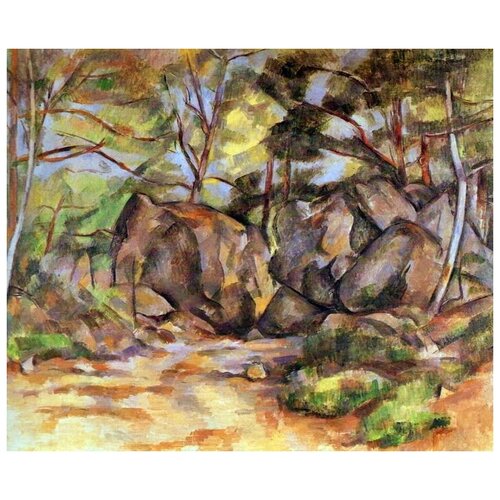         (Paysage forestier aux rochers)   36. x 30.,  1130   