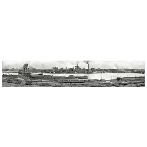 ������ �� ������ �������� � �������� ������� (Panorama from the railway) 273��. x 50��. 8170�