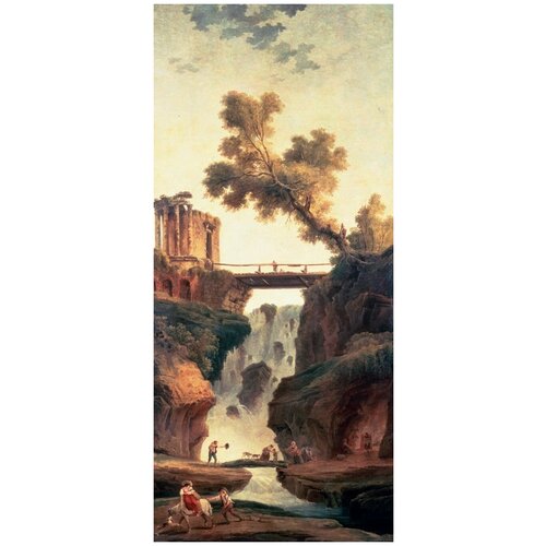����������� �� ������ ������ � ��������� (Landscape with a Waterfall) ����� ���� 30��. x 67��. 1820�