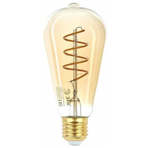    F-LED ST64-7W-824-E27 spiral gold ( . . 7 . E27) (20/960) 0047665 310