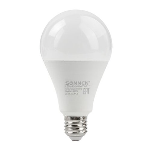    SONNEN, 20 (150) ,  27, ,  , 30000 , LED A80-20W-4000-E27, 454922,  223  SONNEN