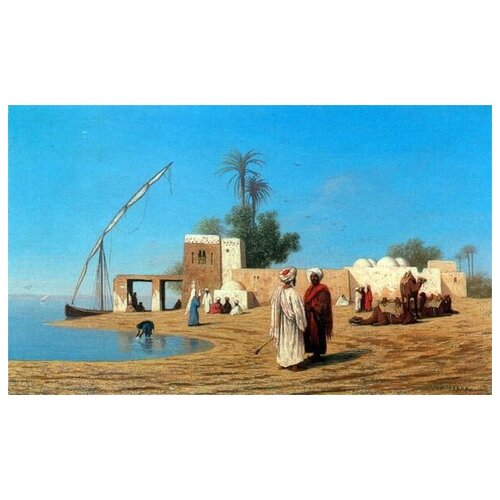       (The village on the banks of the Nile)   67. x 40. 2130
