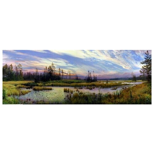       (Swamp in the woods) 82. x 30. 2130