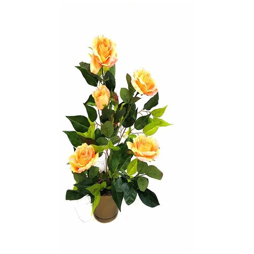 Искусственные Розы в горшке / Искусственные растения для декора / декор для дома 1150р