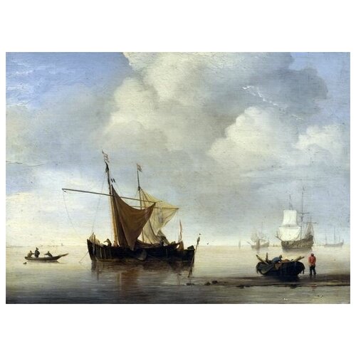       (Calm - Two Dutch Vessels) 68. x 50. 2480
