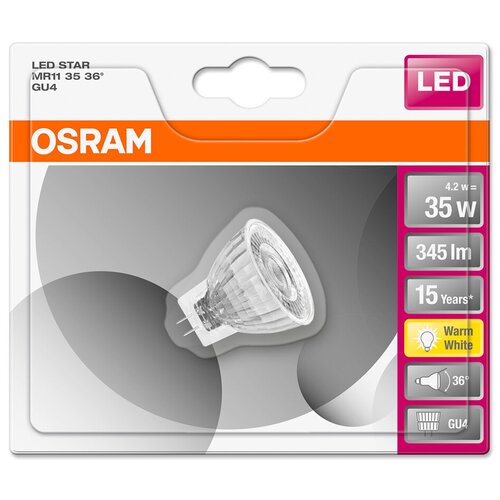 Osram / Ledvance LED STAR MR11 35 36 4 W/2700 K GU4 1024