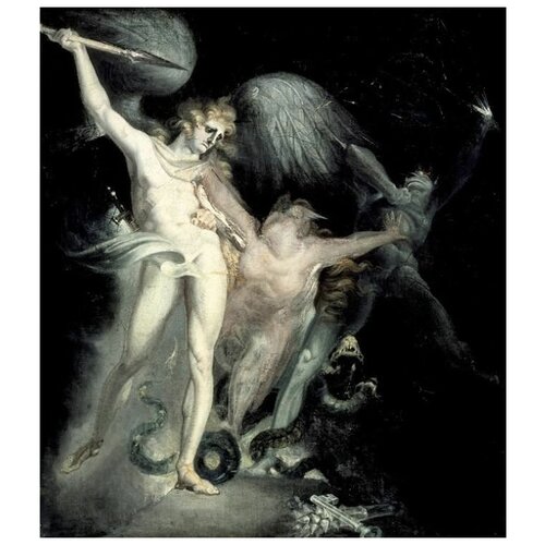          (1799-1800) (Satan and Death with Sin Intervening)    30. x 34.,  1110   