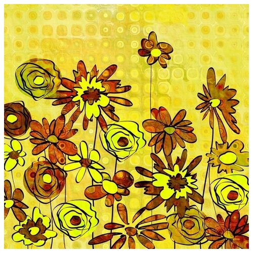 ������ �� ������ ����� (Flowers) �70 60��. x 60��. 2570�