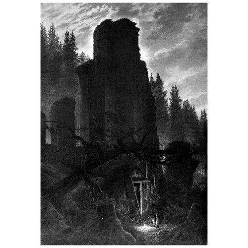 ����������� �� ������ ����� ������ (The ruins of the church) �2 ������� ������ ����� 50��. x 73��. 2640�