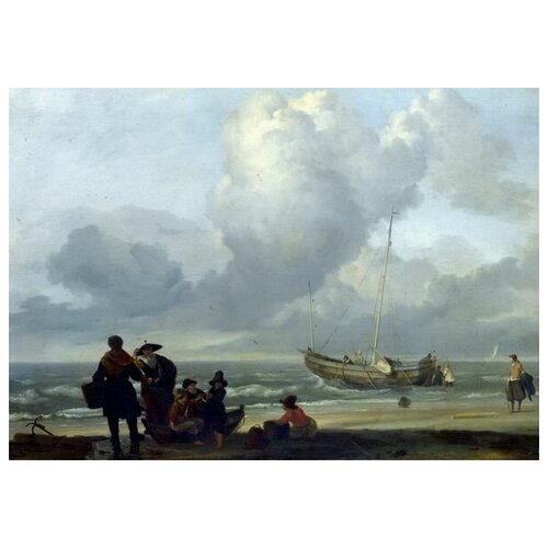        (A Beach Scene with Fishermen)   71. x 50.,  2580   