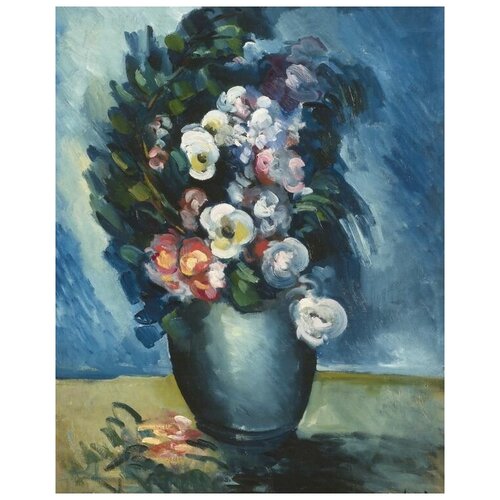         (Bouquet in blue vase) 8   30. x 38.,  1200   