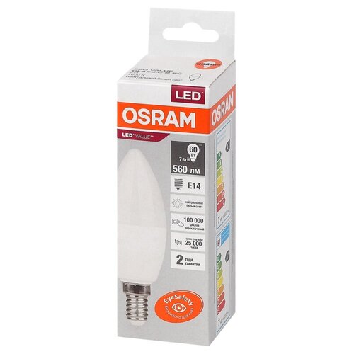 ����� ������������ OSRAM LED Value B, 560��, 7�� (������ 60��), 4000� 155�