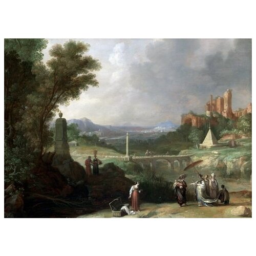 ����������� �� ������ ���������� �������� ������ ������� ������� (The Finding of the Infant Moses by Pharaoh's Daughter) �������� ���������� 41��. x 30��. 1260�