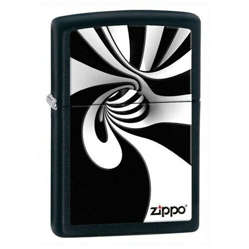  Zippo Black & White Spiral 4022