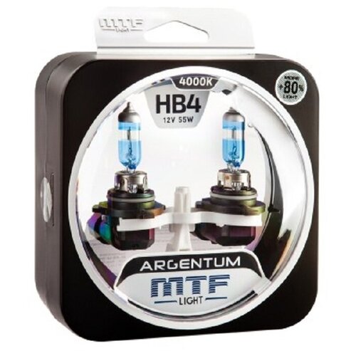   MTF Light  ARGENTUM +80% HB4(9006), 12V, 55W,  2  1650