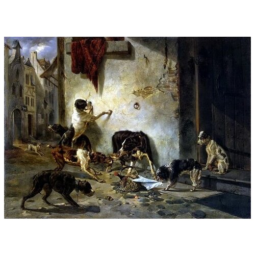     ,     (The dog, carrying lunch to its owner)   41. x 30.,  1260   