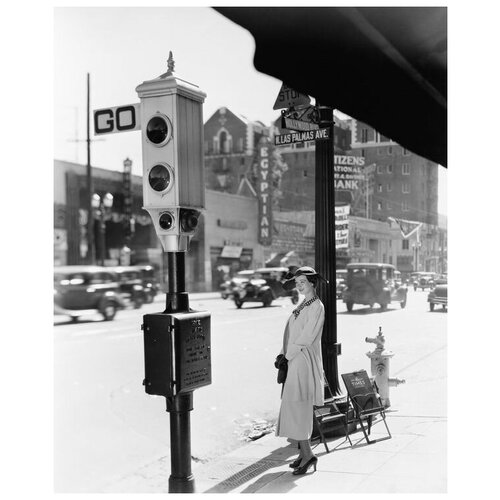 ������ �� ������ ������� � ��������� (The girl at the traffic light) 40��. x 49��. 1700�
